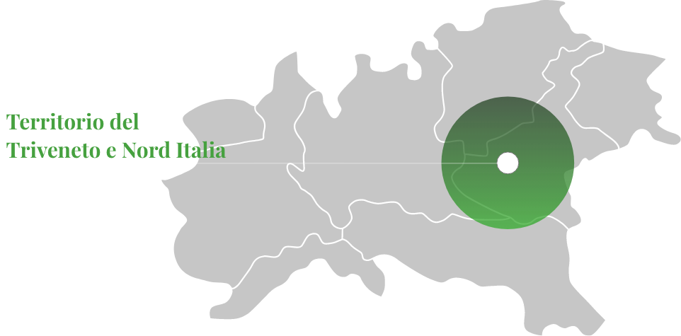 Territorio del Triveneto e Nord Italia