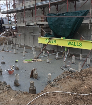 Prova di carico su micropali con trave di contrasto