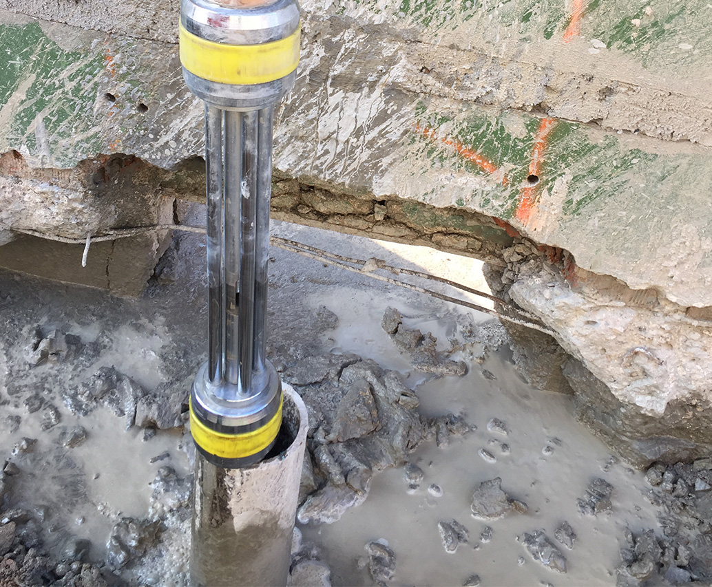 Iniezione micropalo di fondazione